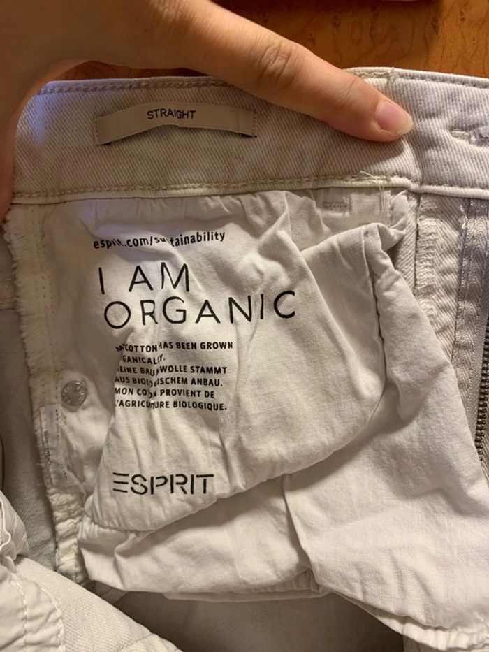 Joli pantalon blanc taille 40 Esprit - photo numéro 3
