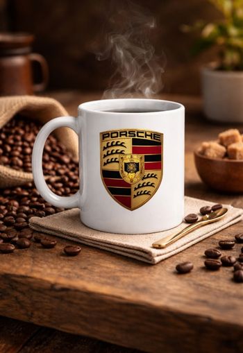 Mug tasse café porsche