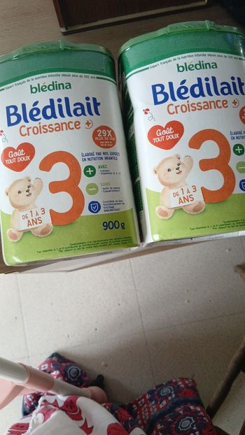 Lot de 2 boites de Lait infantile 3eme âge