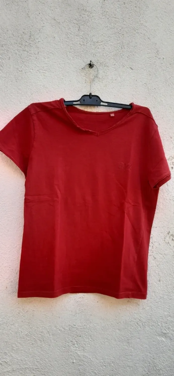 Tee-shirt mixte rouge 3MYX 14 ans col V - photo numéro 2