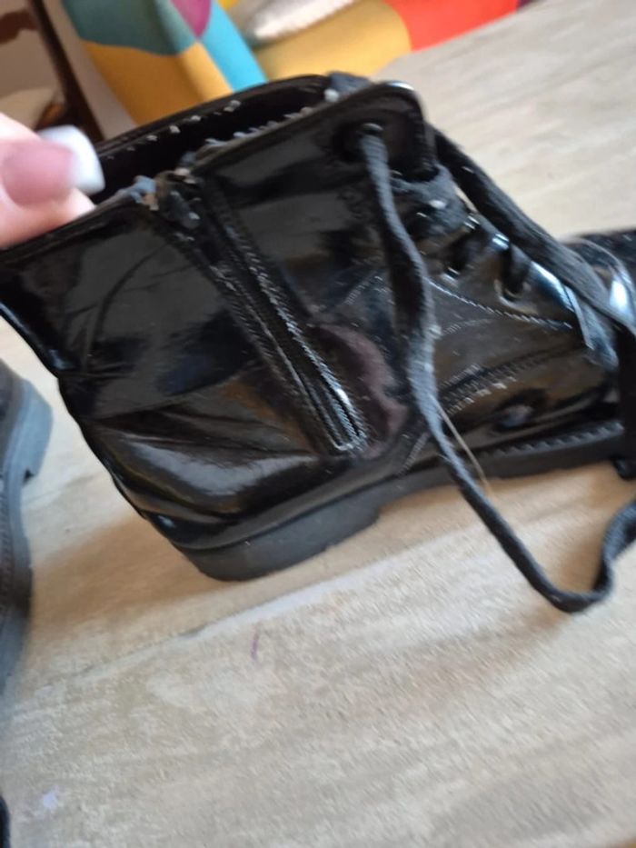 Bottines verni motif fleur - photo numéro 5