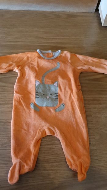 pyjama 3 mois kitchoun orange