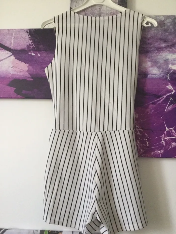 Combishort rayé taille xs - photo numéro 2