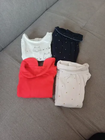 Lot 4tshirts manches longues 3 mois