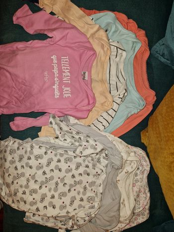 Lots bodies manches longues 12mois