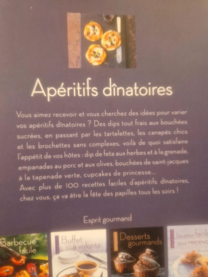 Livre de recettes Apéro dînatoire, neuf - photo numéro 2