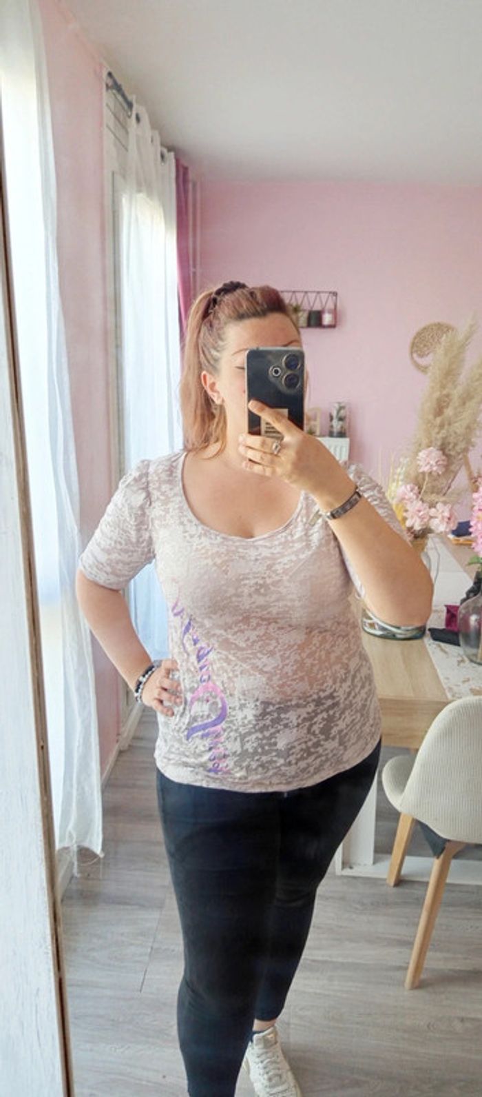 Tee-shirt transparent d'été femme - photo numéro 3
