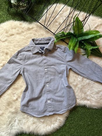 Chemise grise garçon 5 ans