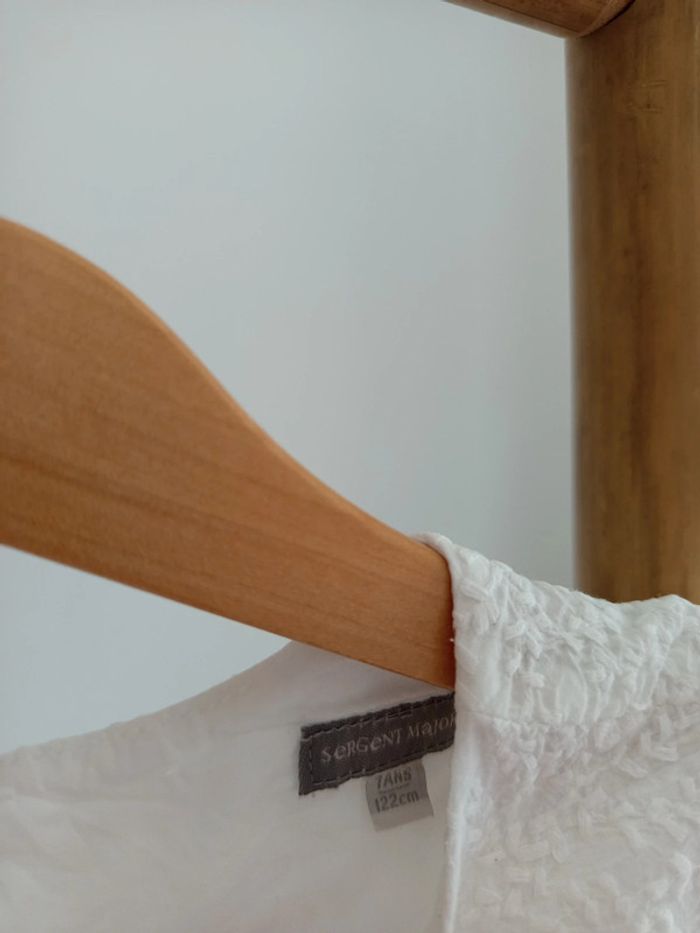 Blouse blanche boutons papillons Sergent Major 7 ans - photo numéro 3