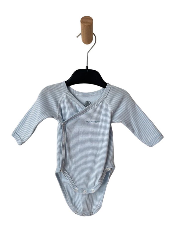 LOT DE 2 bodies manches longues - Petit Bateau 1 mois (54cm) - photo numéro 6