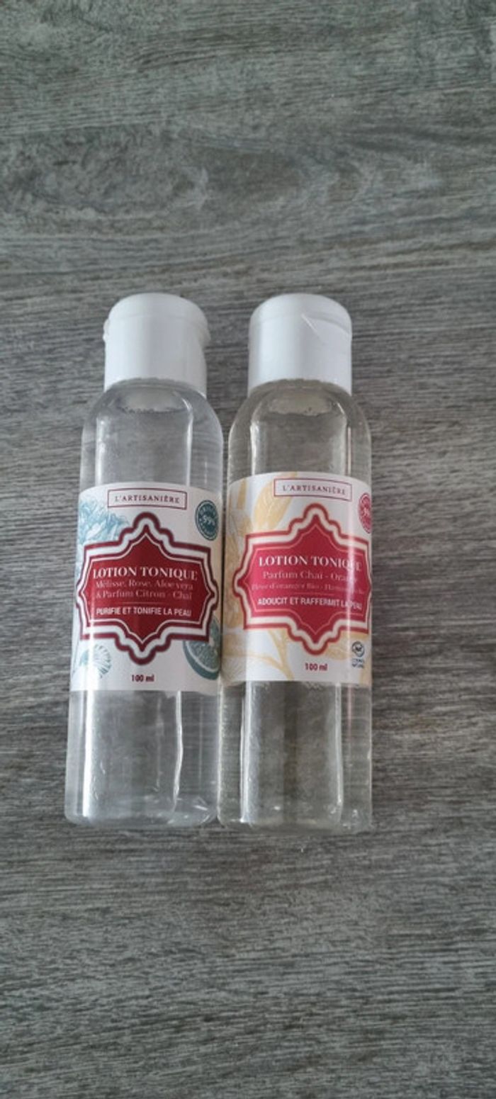 Lot de 2 Lotion tonique soin du visage