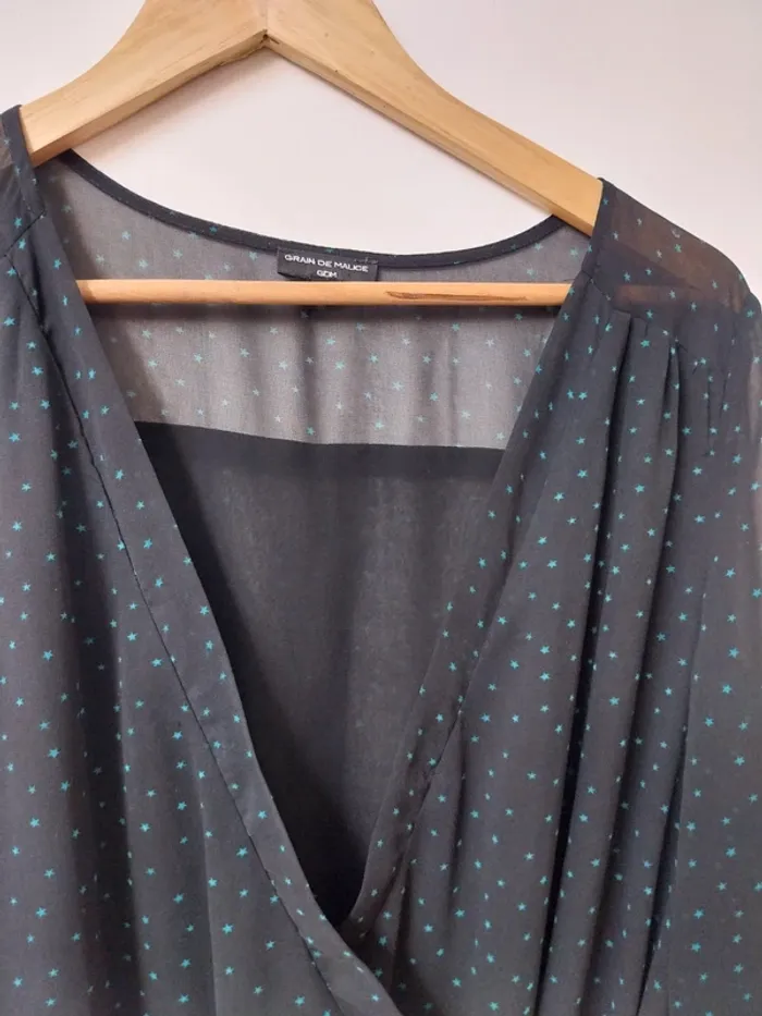 Robe noire à motifs Grain de Malice 44 - photo numéro 5