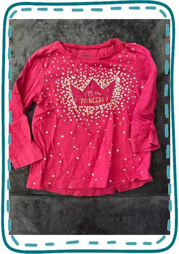 T-shirt à manches longue rose 2ans