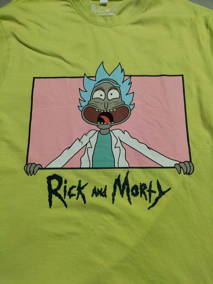 T-shirt Rick and Morty – Rick effrayé – Taille S - photo numéro 3