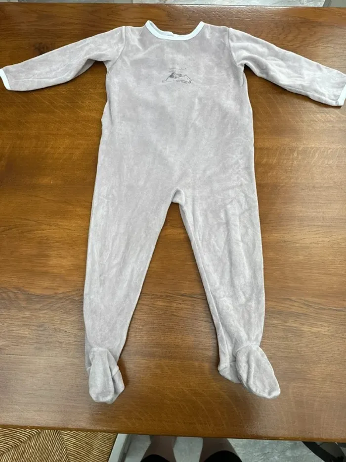 Pyjama 1 pièce Petit bateau beige 36 mois - photo numéro 3