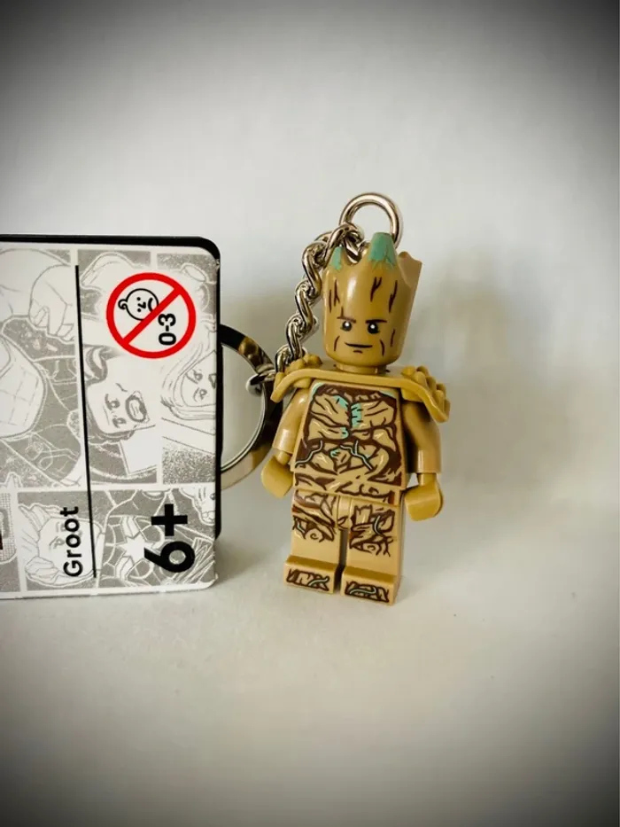 Porte-clés LEGO Marvel - Groot (Réf. 854291) - Neuf - photo numéro 2