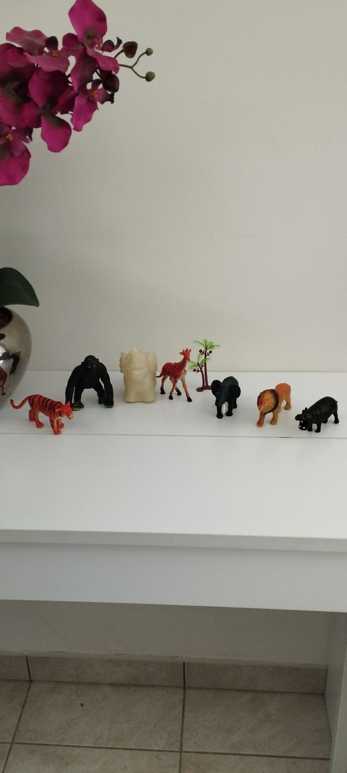 Lot de 16 animaux de la savane et dinosaures - photo numéro 9