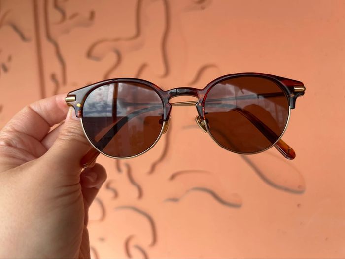 Lunettes de soleil Jimmy Fairly Pelote marron - photo numéro 2