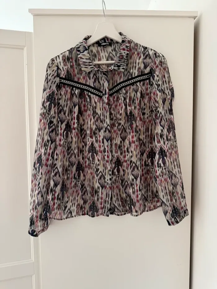 Superbe chemise fluide blouse Liberto neuve 38 M - photo numéro 9