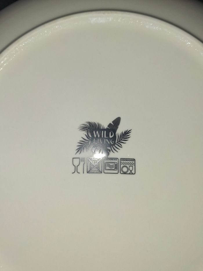 Lot 6 assiettes plates léopard - photo numéro 4