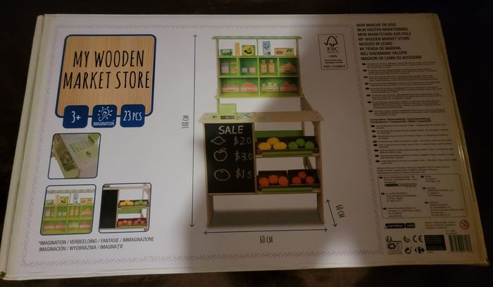 Jeu mon marché en bois - photo numéro 2