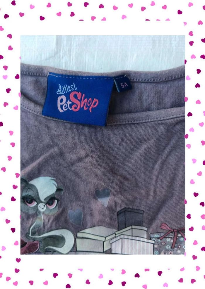 Tee shirt 5 ans PetShop - photo numéro 3
