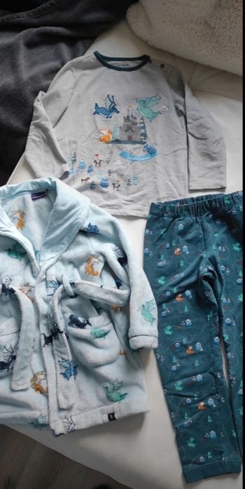 Ensemble pyjama et robe de chambre garçon sergent major 5 ans