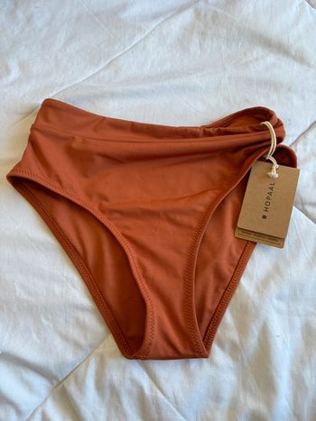 Bas de maillot de bain Hopaal eco responsable orange brique ocre taille XS/34 neuf