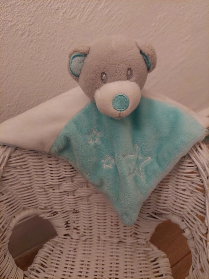 Doudou mouchoir ours Tom & Zoé - photo numéro 2