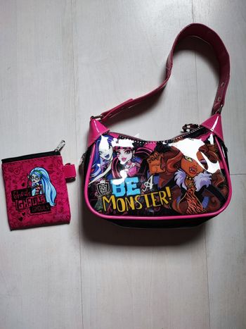 Sac et porte monnaie Monster high