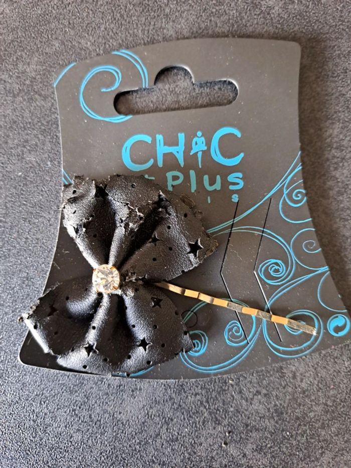 Barrette cheveux noeud