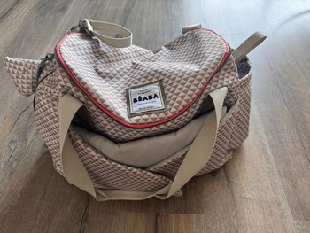 Sac à langer Sydney II - Grey/Coral