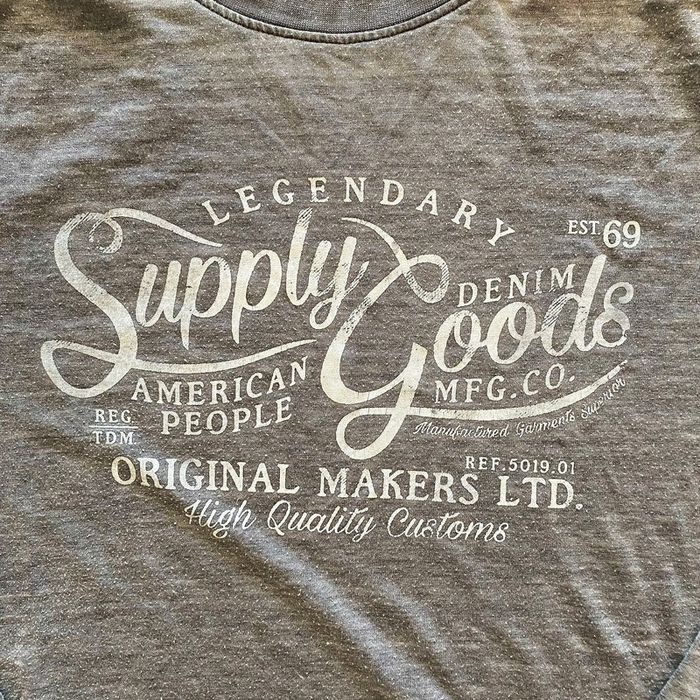 The Original American People Clothes 1969 T-Shirt Vintage Homme Exclusive Gris Clair (Taille XL) - photo numéro 3