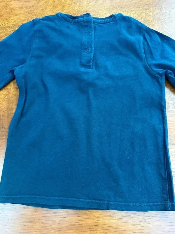 T-shirt manche longue bleu marine kiabi 3 ans - photo numéro 7