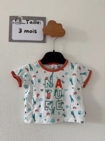 Tee shirt été - taille 3 mois 🌼
