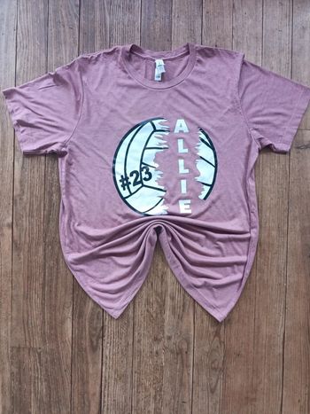 T-shirt manches courtes #23 university volleyball team ALLIE L