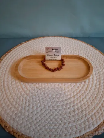 Bracelet Baroque en Jaspe Rouge – Énergie & Élégance
