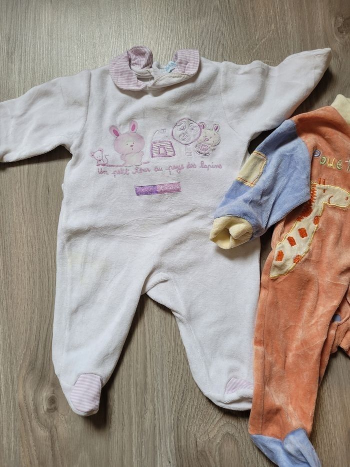 Lot 2 Dors-bien velours 1 mois 54 cm - photo numéro 3