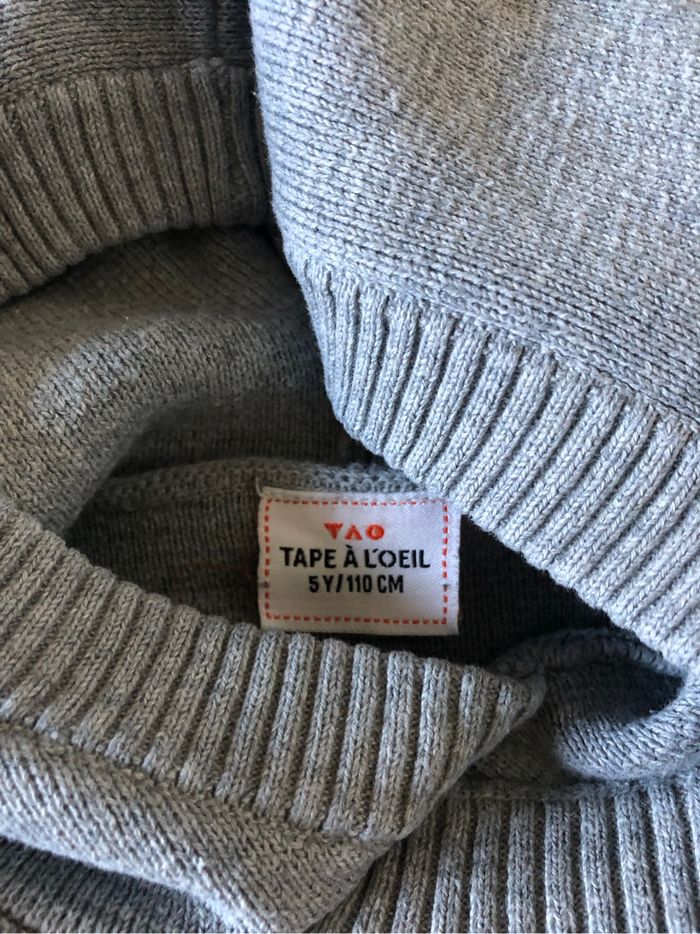 Pull à capuche gris Tape à l’œil 5 ans - photo numéro 3