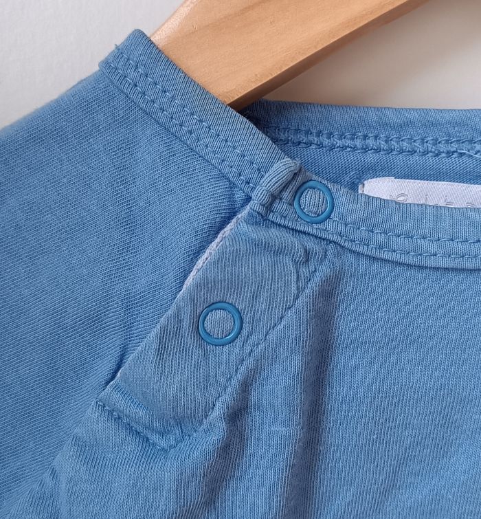 T-Shirt Manches Longues Bleu Cadet Rousselle Bébé Garçon - photo numéro 3