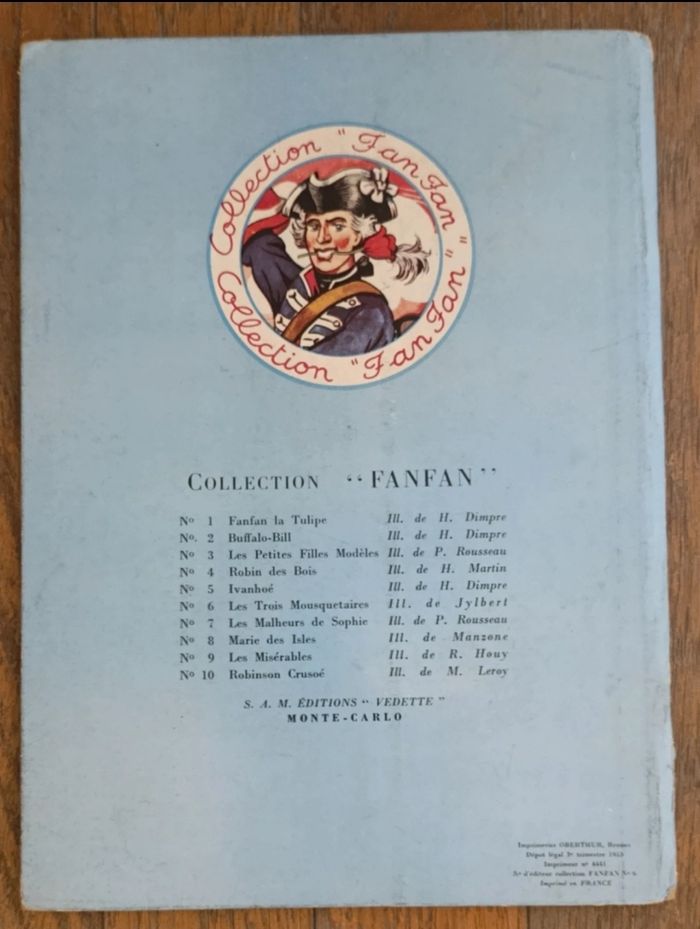 Ancien livre "Les trois mousquetaires" 1953 collection Fanfan - photo numéro 6