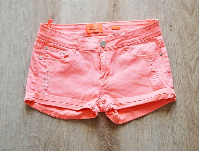 Daysie Denim Mini Short Jeans Rose Passion Femme Vintage Exclusive Collection (Taille 42) - photo numéro 2