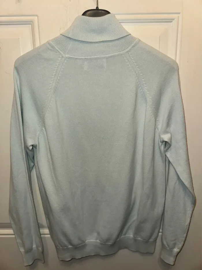 Pull col roulé  bleu ciel Marque C&A taille M - photo numéro 3