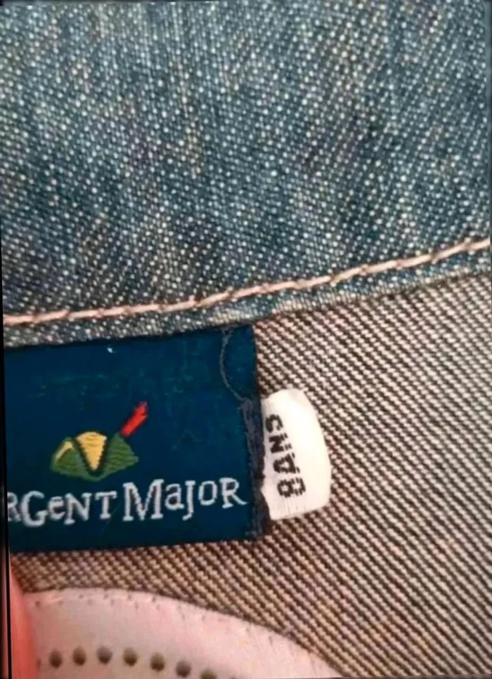 Veste en jean sergent major très bon état 8 ans - photo numéro 4