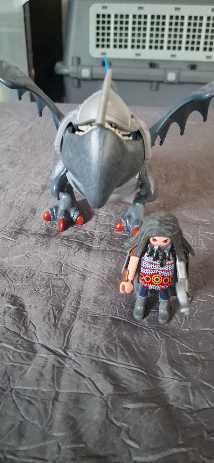 Figurine Hiccup sur Dos de Dragon - "Dragon" - Très Bon État - photo numéro 5