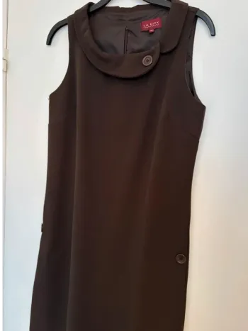 Robe droite marron T38