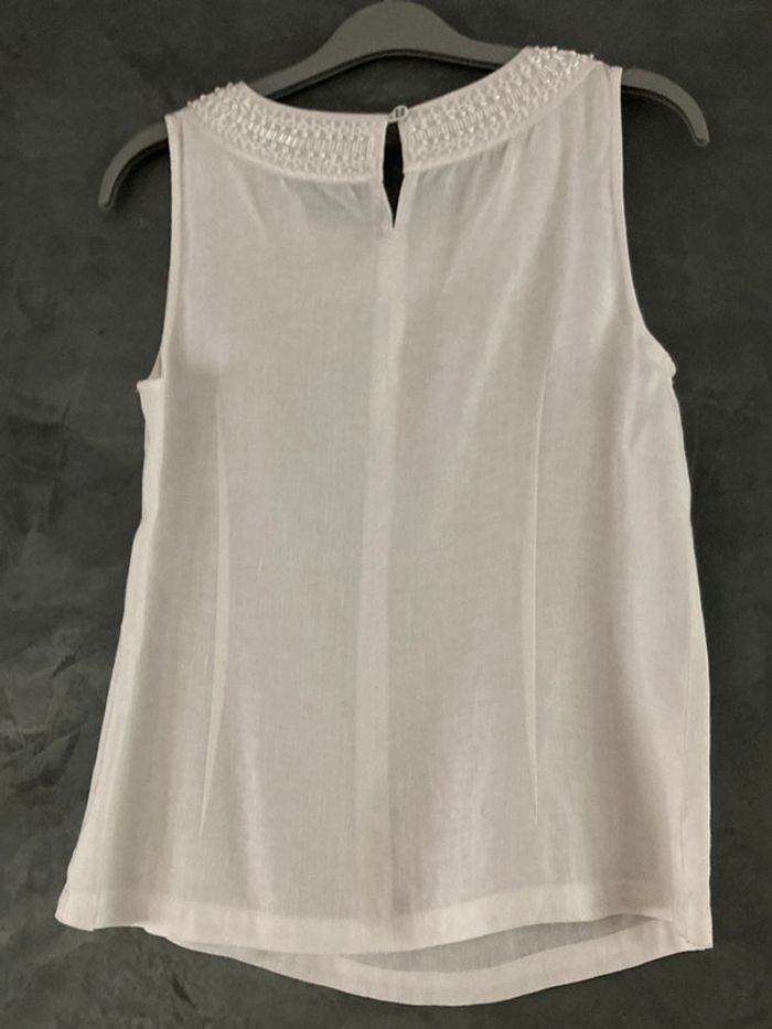 Top en coton Etam blanc - photo numéro 10