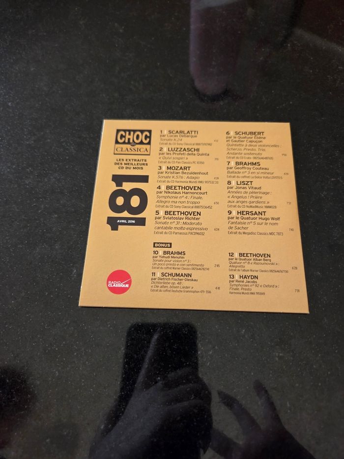 Lot de CD Choc de classica de 177 à 181 - photo numéro 10