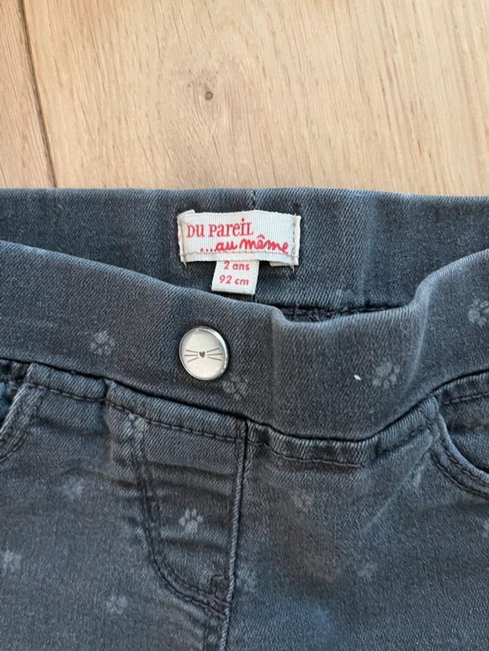 Pantalon jean gris DPAM 2 ans - photo numéro 3