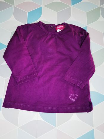 D3117 - tee-shirt fille 9 mois